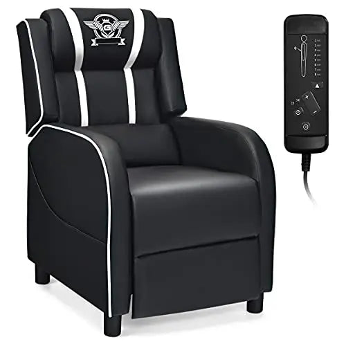 (Local US Inventory)Adjustable Massage Gaming Recliner Chair for Adults Ergonomic Leather Lounge a with Footrest Remote Control